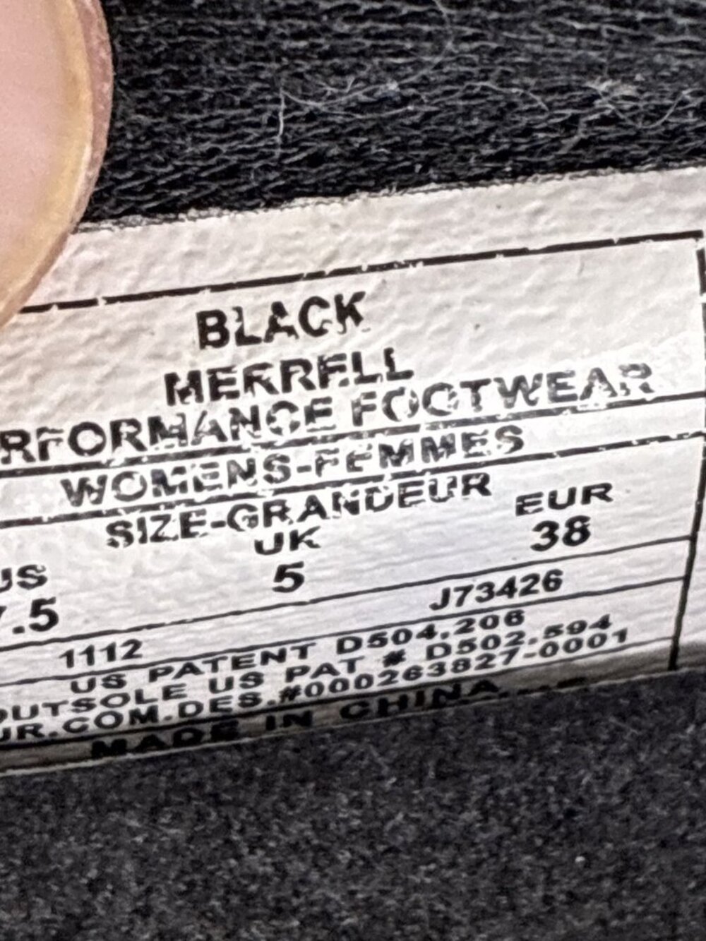 Merrell Barrado Women’s Size 7.5 Black Slip On Sneakers Shoes J73426 Used - Picture 9 of 10